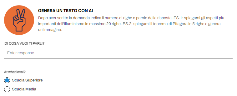 AI box Ricerche con Intelligenza artificiale
